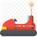 Bumper Car Amusement Park Fun Icon