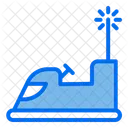 Bumper Car Carnival Festival Icon