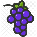 Bunch Grapes Fruit Icon