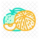 Bunch Tangerine Mandarin Icon