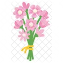 Bunch Pink Flower  Icon