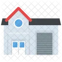 Bungalow Duplex House Icon