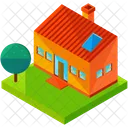 Bungalow Modern Small Icon