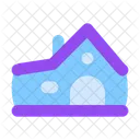 Bungalow Cottage House Icon