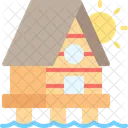 Bungalow Resort Vacation Icon