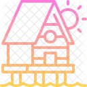 Bungalow Resort Vacation Icon
