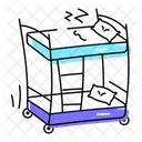 Bunk Bed Level Bed Stairs Bed Icon