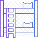 이층 침대  아이콘