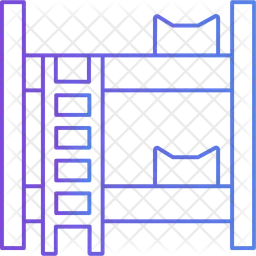 이층 침대  아이콘