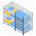 Bunk Bed Double Bed Stacked Bed Icon
