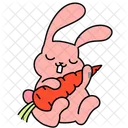 Bunny Carrot Rabbit Icon