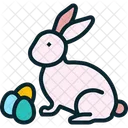 Rabbit Easter Eggs Icon