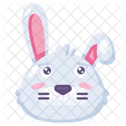 Bunny happiness positive emoji Emoji Icon