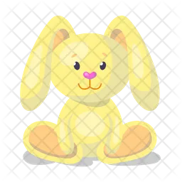 Bunny plush toy  Icon