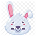 Bunny Smile With Rose Chicks Icon