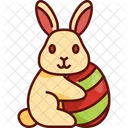 Bunny With Egg Bunny Egg Icon