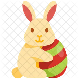 Bunny With Egg  Icon