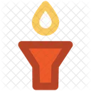 Bunsen Burner Flame Icon