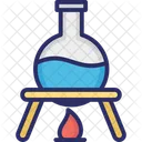 Bunsen Burner Conical Flask Flask Stand Icon