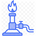 Bunsen Burner Equipment Burning Icon