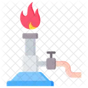 Bunsen Burner Equipment Burning Icon