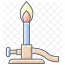 Bunsen Burner Awesome Lineal Color Icon Icon