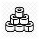 Bunt Rollen Kinesio Symbol