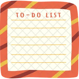 Bunte To-Do-Liste  Symbol