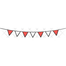 Bunting Flag  Icon