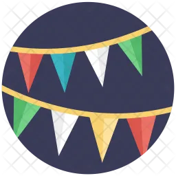 Bunting Flags  Icon