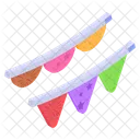 Bunting Flags Garlands Icon