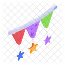 Bunting Flags Garlands Icon