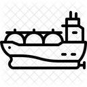 Buque Cisterna Petroleo Logistica Icono