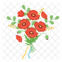 Flor Buque Papoula Ícone