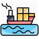 Barco De Carga Icono