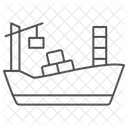 Barco De Carga Icono