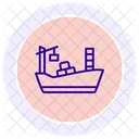 Barco De Carga Icono