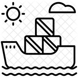 Barco de carga  Icono