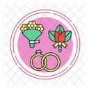 Buquê de flores  Ícone