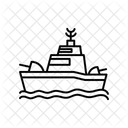 Buque De Guerra Acorazado Militar Icon