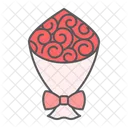 Buque De Rosas Rosa Buque Ícone