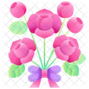 Buque De Rosas Buque Rosa Ícone