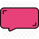 Burbuja Discurso Rectangulo Icono