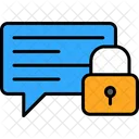 Burbuja De Chat Seguro Seguridad Icon