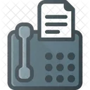 Bureau Telephone Fax Icon