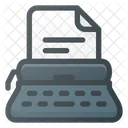 Bureau Type Ecrivain Icon