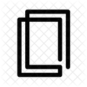 Ligne Papier Copie Icon
