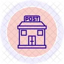 Icone De Ligne De Bureau De Poste Icon