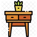 Bureau Furniture Decoration Icon