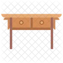 Bureau Bureau Table Decriture Icône